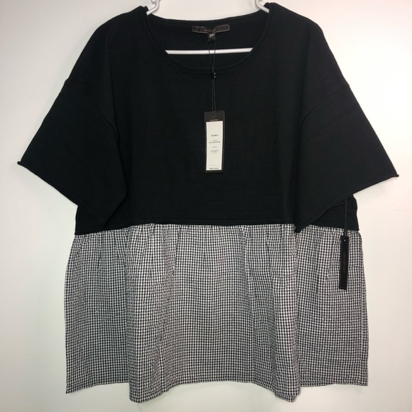 NWT MaxSport black twofer top size XL - Picture 3 of 9